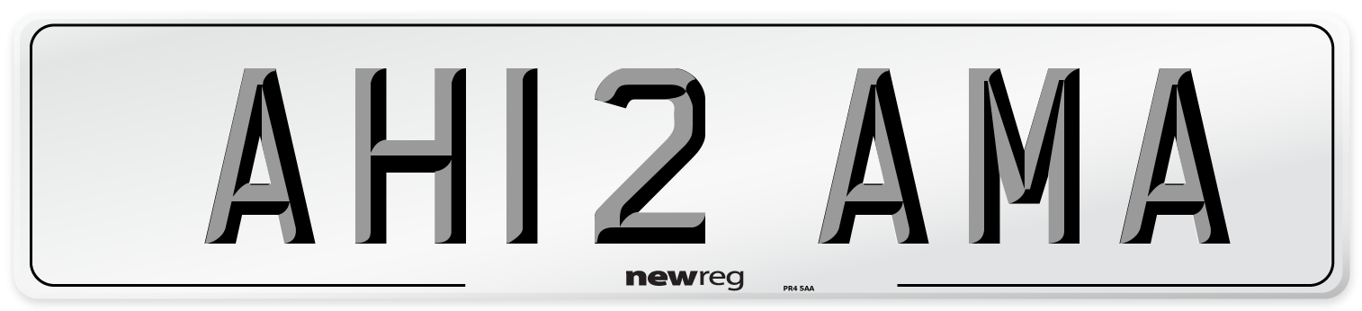 AH12 AMA Number Plate from New Reg
